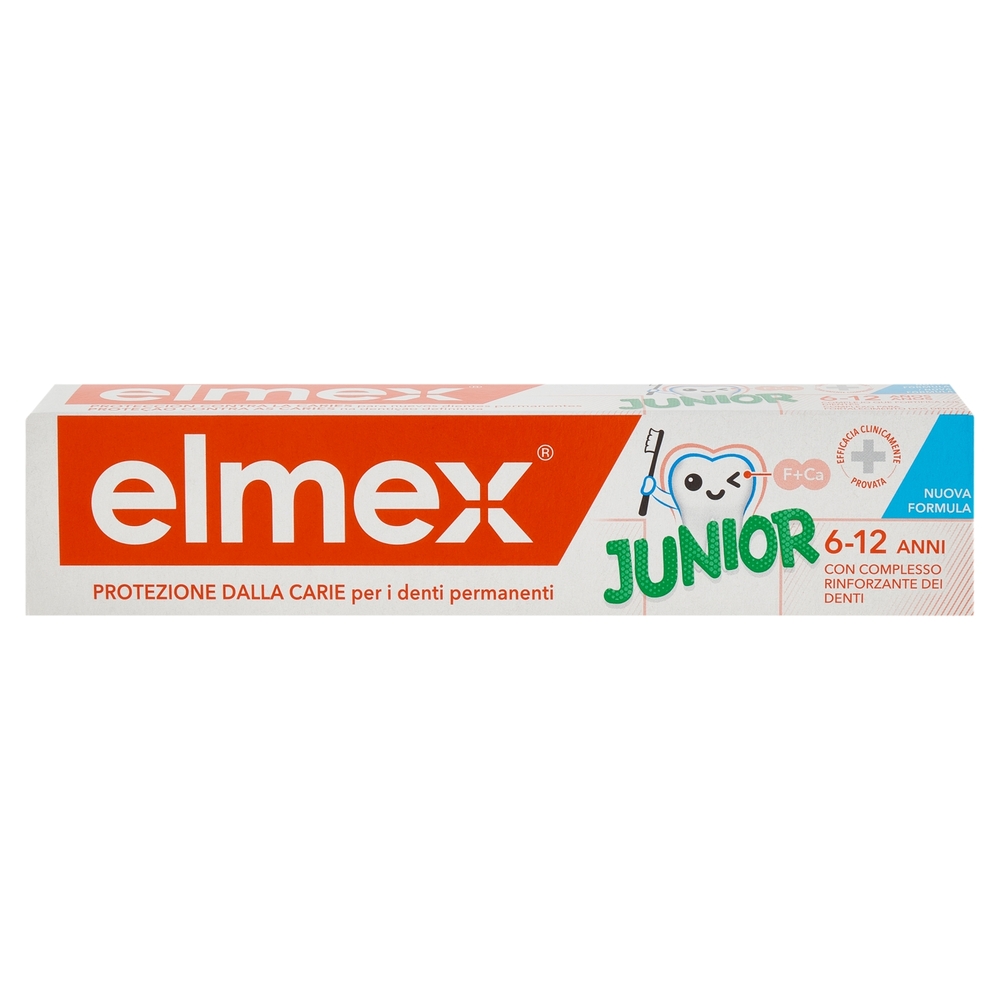 elmex dentifricio Junior bimbi, bambini 6-12 anni 75 ml